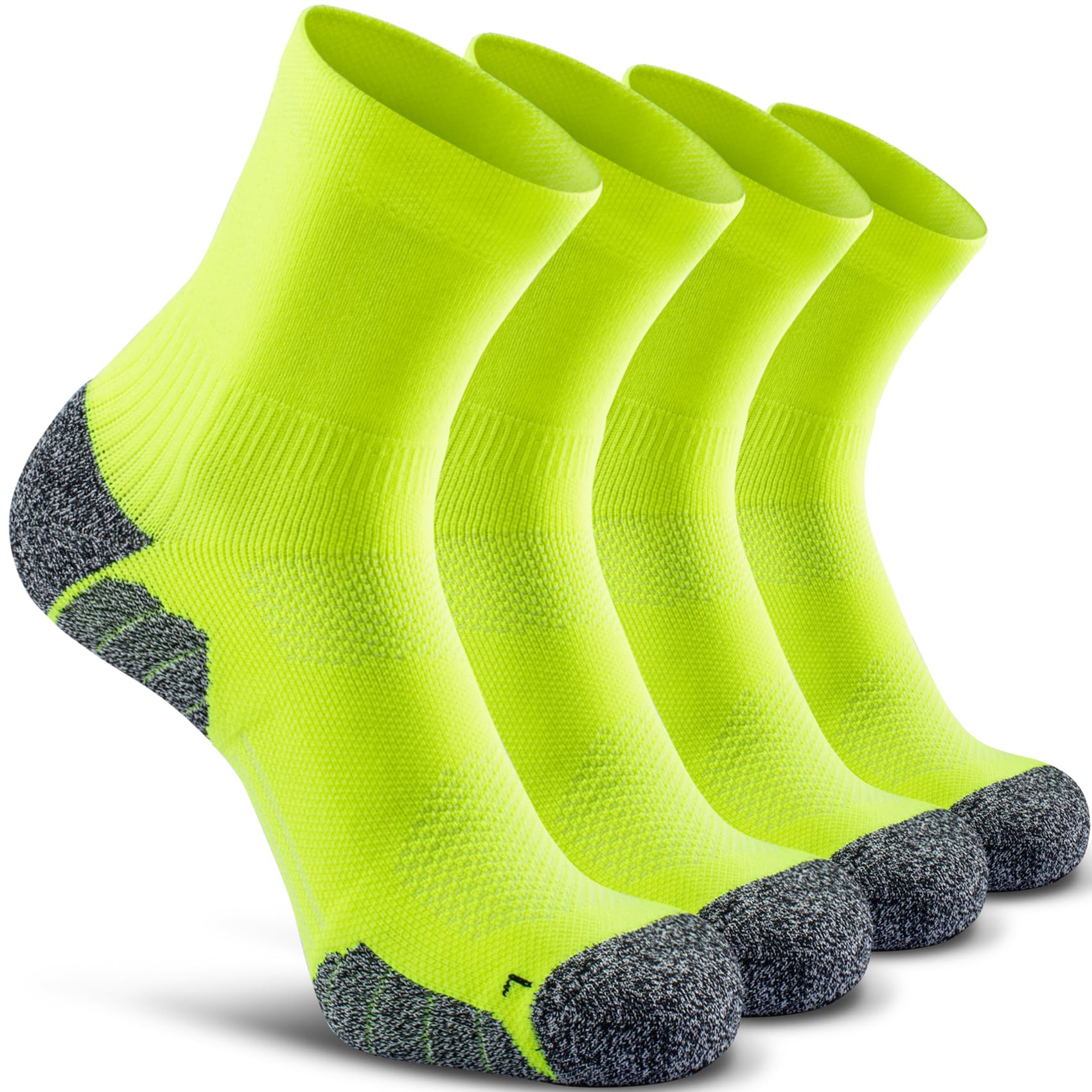 CWVLC Compression Athletic Quarter Socks for Men & Women - Breathable Cushioned Support Socks for Running, Basketball & Workout - Enhanced Performance & Comfort