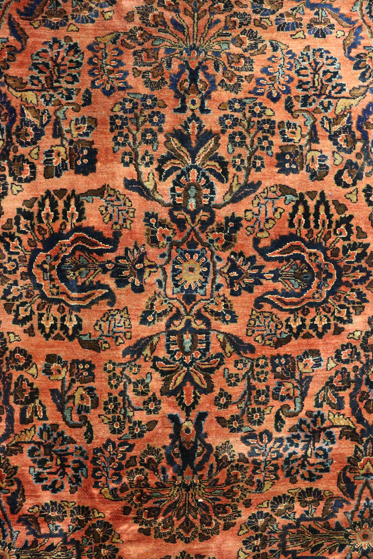 Antique Sarouk Handwoven Traditional Persian Rug - Vintage Oriental Carpet for Living Room, Bedroom & Dining Area - J67835