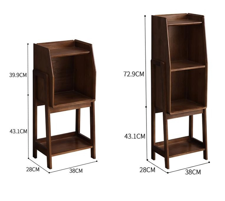 ANTHONY Solid Pine Wood Bookshelf - Sturdy & Durable Book Storage Organizer for Home, Office, or Library - Perfect for Books, Decor, and Display
