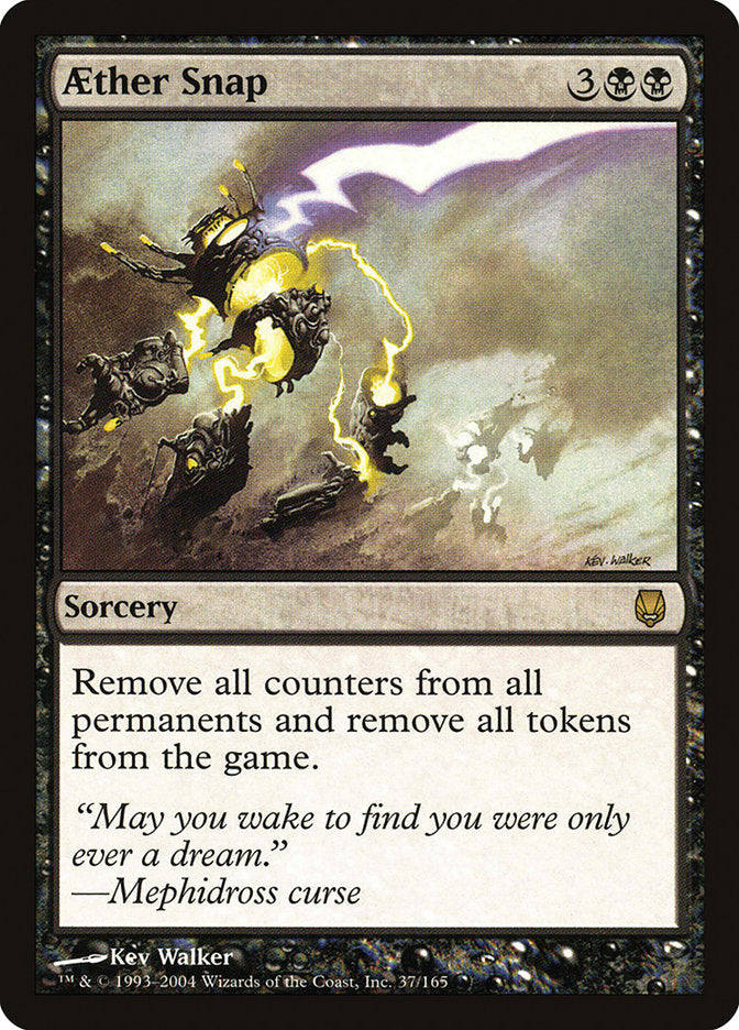 Aether Snap Darksteel Magic Card - MTG Collectible & Game Accessory for Trading Card Game Enthusiasts - Perfect for Deck Building, Tournaments & Strategy Play