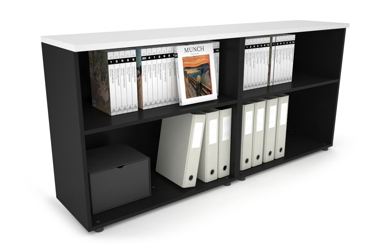 Small Open Bookcase - 1600W x 750H x 350D - Compact Uniform Bookshelf for Home Office, Living Room & Bedroom Organization