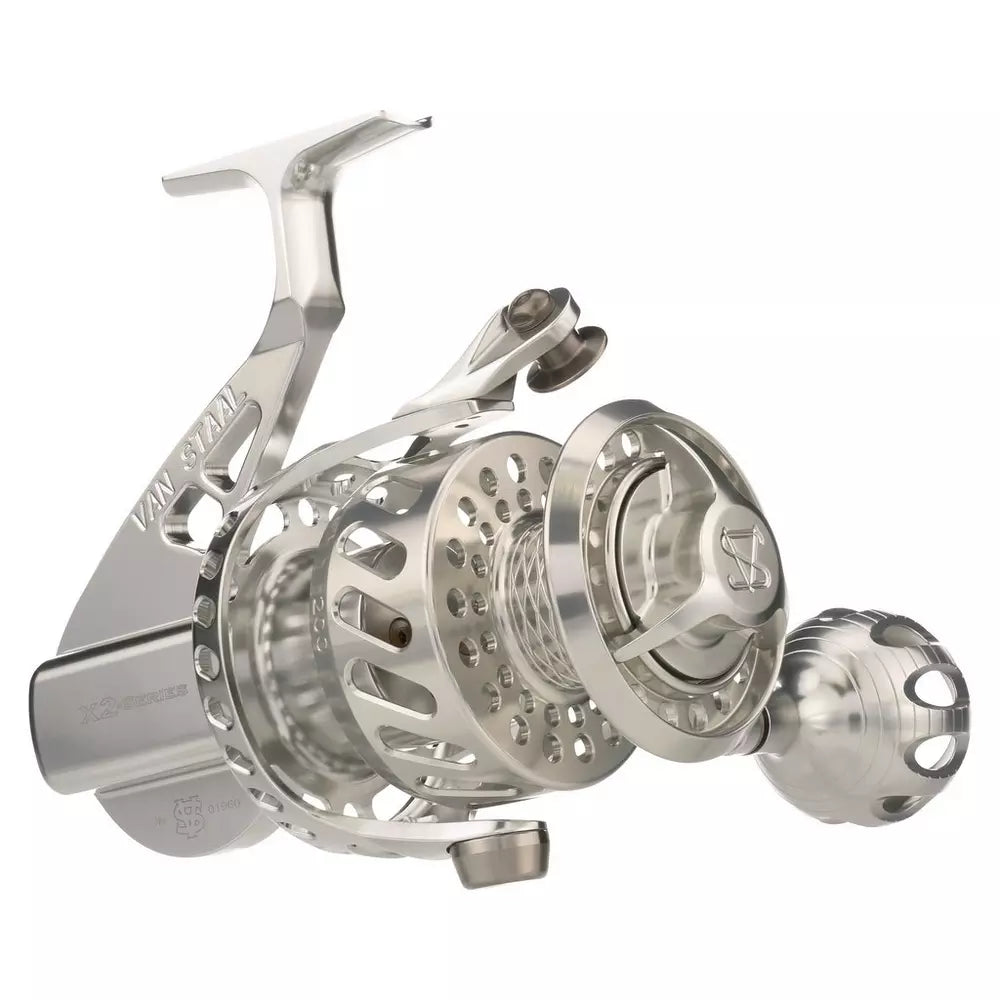 Van Staal VS X2 Bail Less Spinning Reel - Saltwater Fishing Reel for Surf, Pier & Offshore Angling - Corrosion-Resistant Spinning Reel for Saltwater & Freshwater Fishing