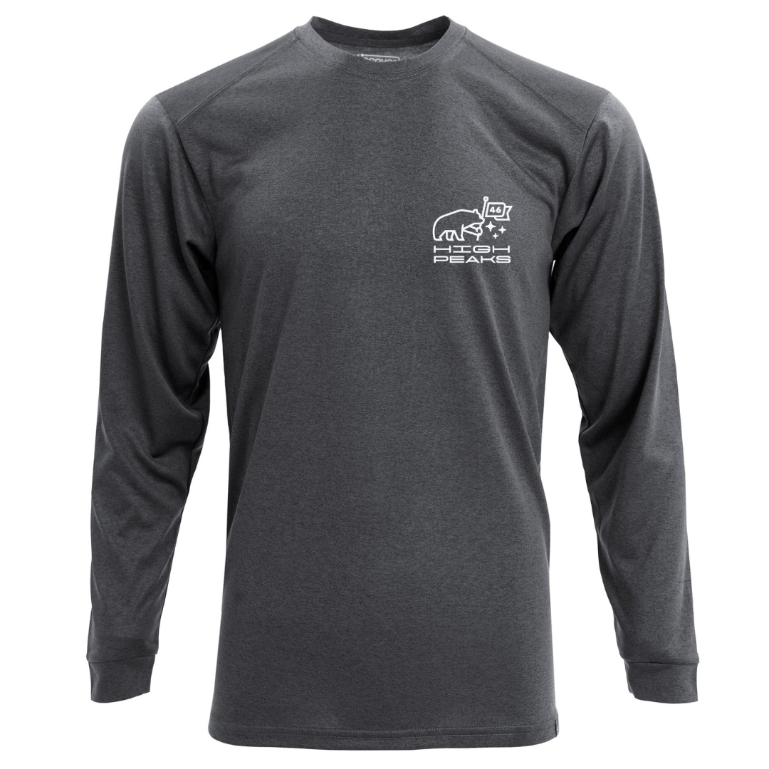 ADK High Peaks Performance Long Sleeve Hiking Shirt - Moisture Wicking & UV Protection for Outdoor Adventures, Camping, and Trail Running