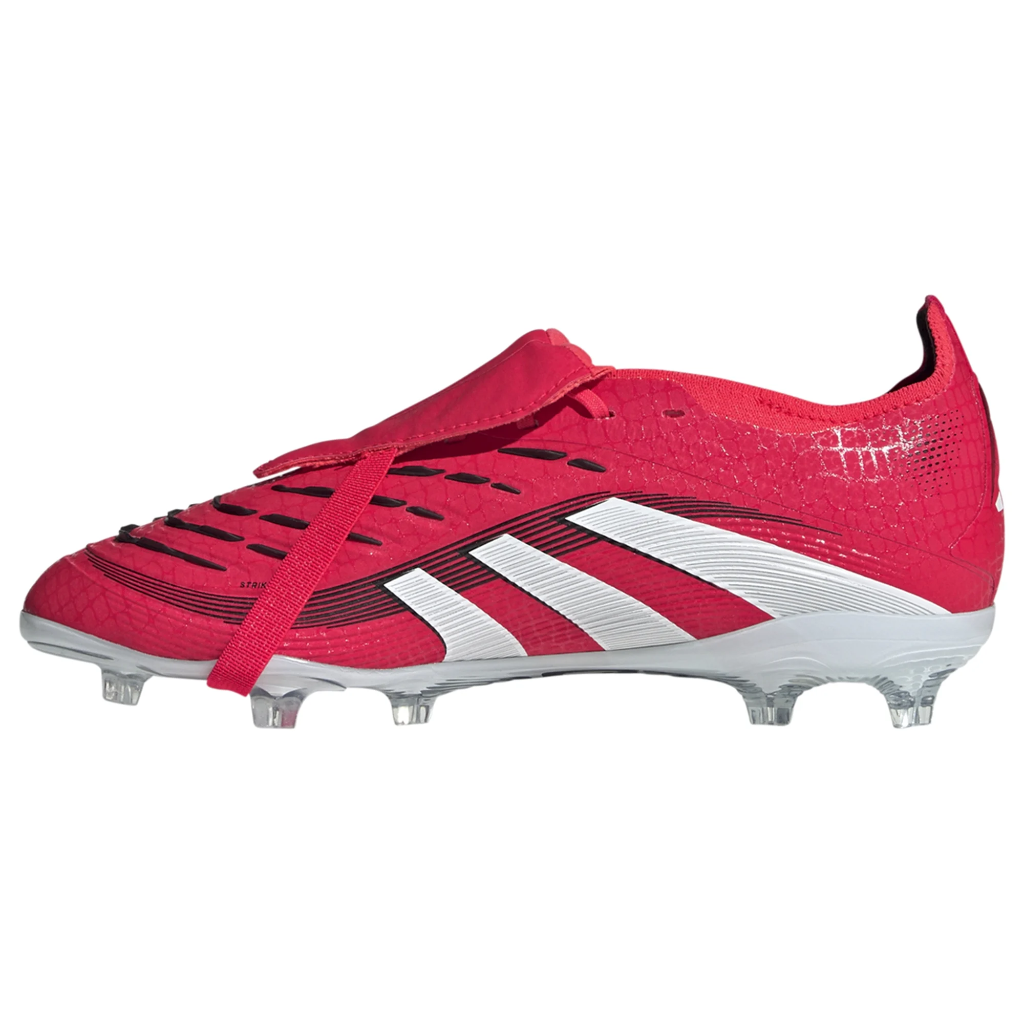 Adidas Jr. Predator Elite FT FG Soccer Cleats for Kids - Lucid Red/White - Youth Football Shoes for Artificial Grass & Firm Ground - Perfect for Training & Matches