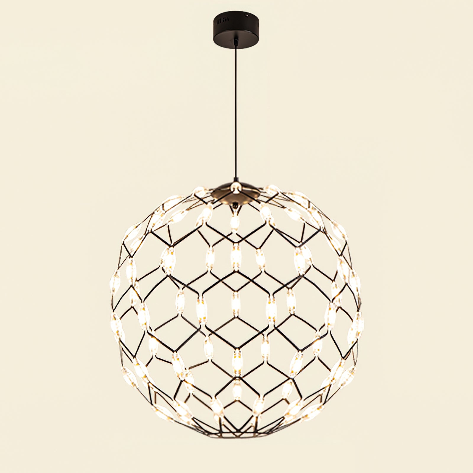 Modern Light Basket Pendant Lamp - Handwoven Rattan Hanging Light Fixture for Dining Room, Kitchen Island & Bedroom Decor | Boho Chic Ceiling Lighting