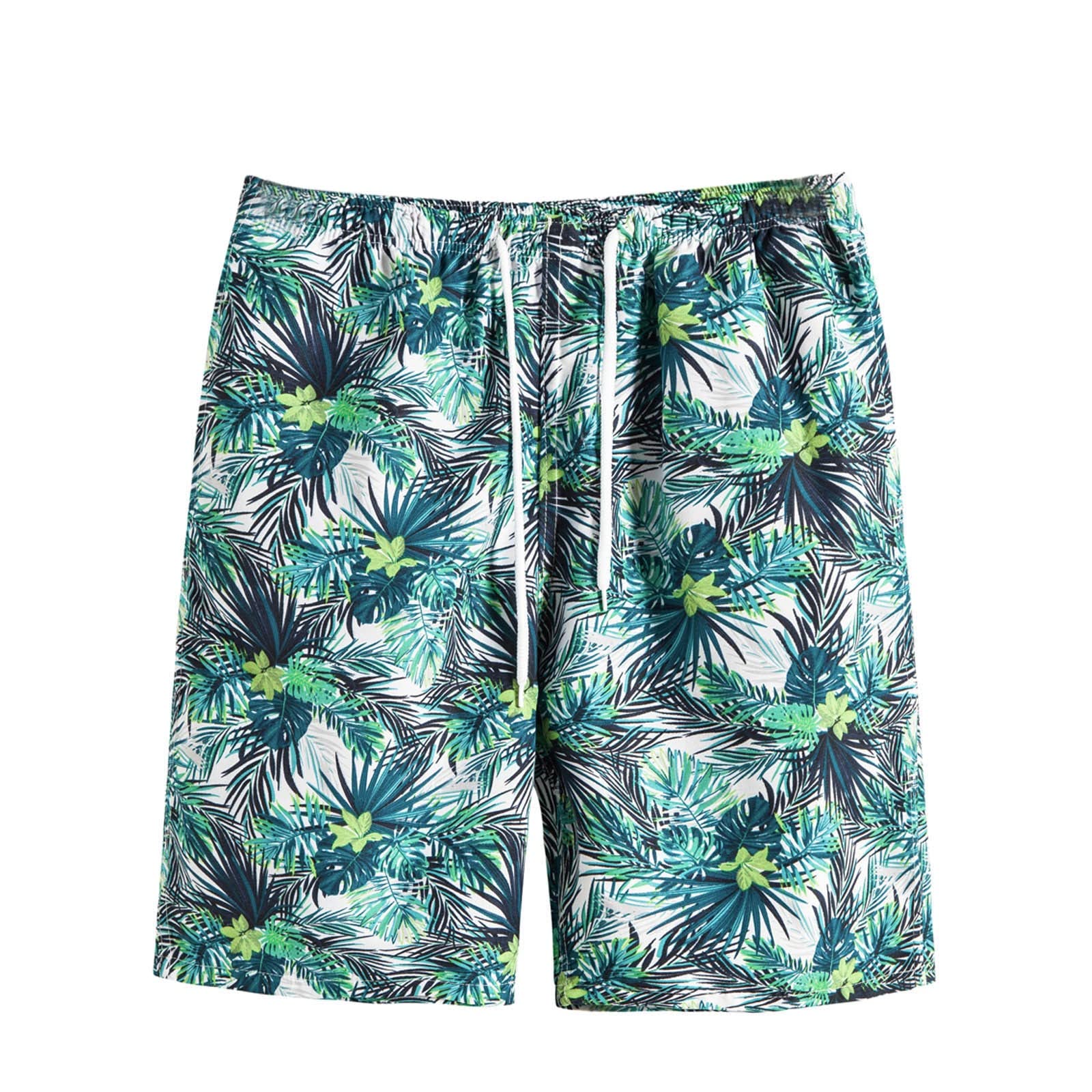 Men's Classic Fit Printed Summer Shorts - Casual Drawstring Waist with Pockets | Perfect for Beach, Gym & Outdoor Activities