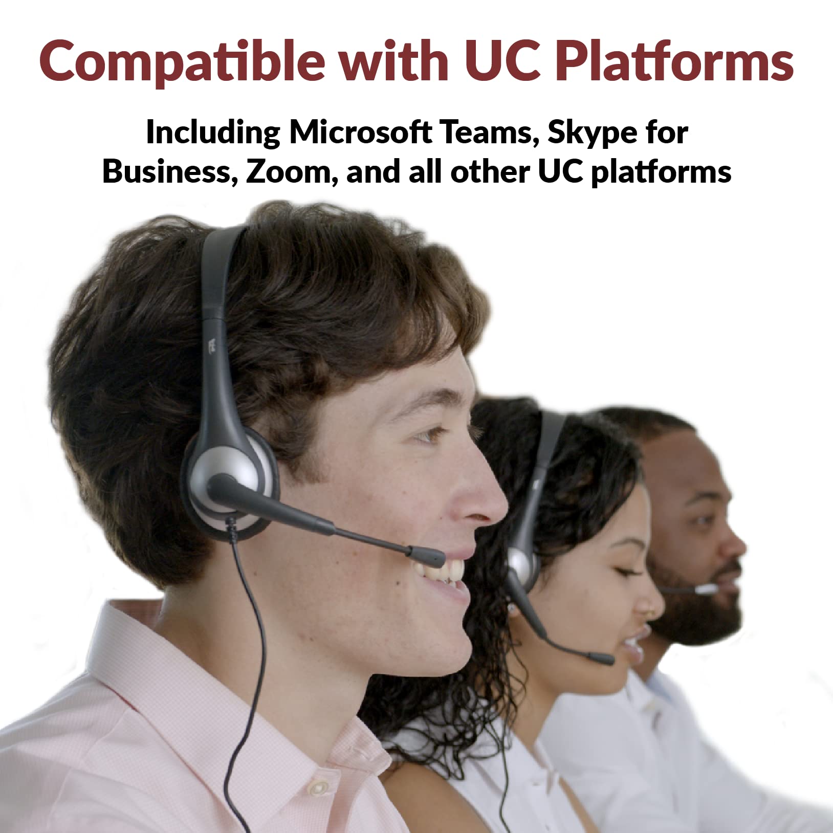 Cyber Acoustics AC-104 Mono Headset with Microphone - Lightweight Single-Ear Headphones for K12 Students, Online Learning & Virtual Classrooms - Durable School Headset for Distance Education (Gray)