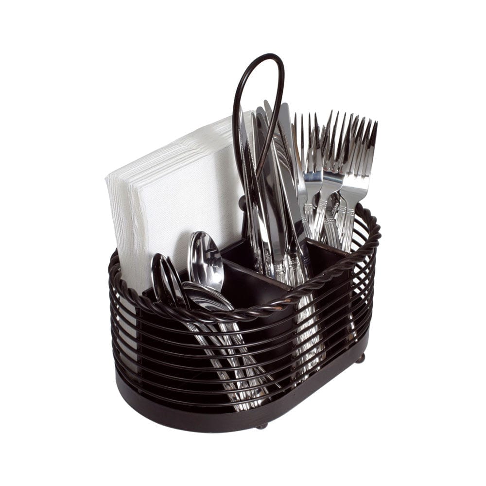 Sturdy Rope Napkin Holder & Flatware Storage Caddy - Perfect for Kitchen, Dining Table, Picnic, and Outdoor Entertaining