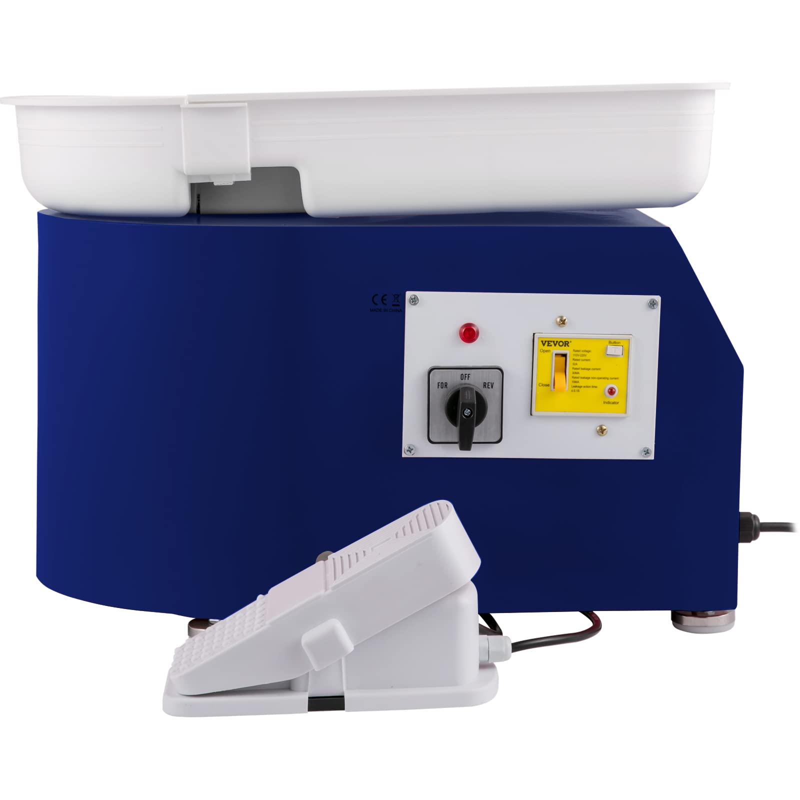 VEVOR 11 Inch Electric Pottery Wheel for Adults & Beginners - 350W Ceramic Forming Machine with Detachable Basin & Foot Pedal, 0-300 RPM Adjustable Speed - Perfect for DIY Clay Crafts, Pottery Making, Art Classes & Creative Gifts for Kids, Teens & Adults
