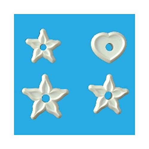 Orchard Products ROSE CALYX & BRIAR ROSE Flower Icing Sugarcraft Cutter Set - 5-Piece Cake Decorating Tools for Fondant, Gum Paste, and Cookie Dough - Perfect for Wedding, Birthday, and DIY Baking Projects
