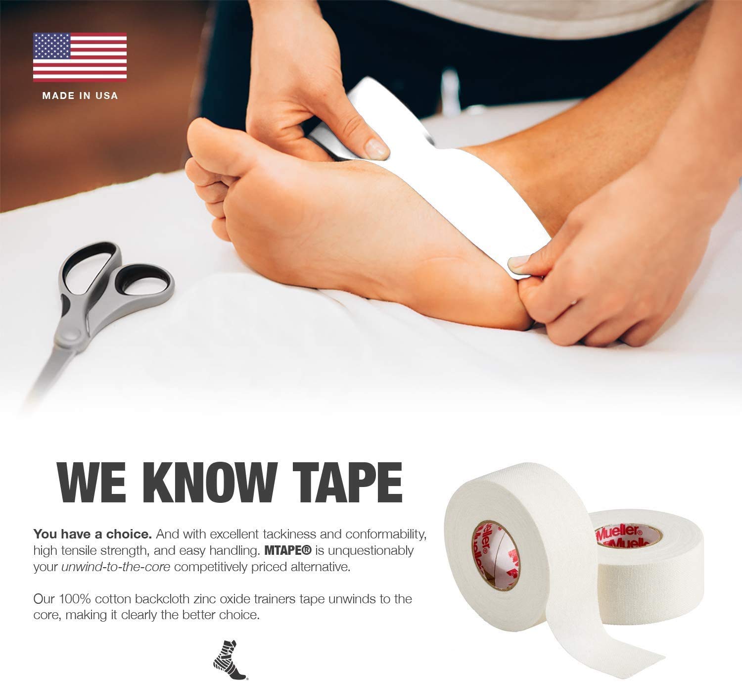 Mueller Sports Medicine MTape Athletic Tape Rolls Team Pack - 1.5