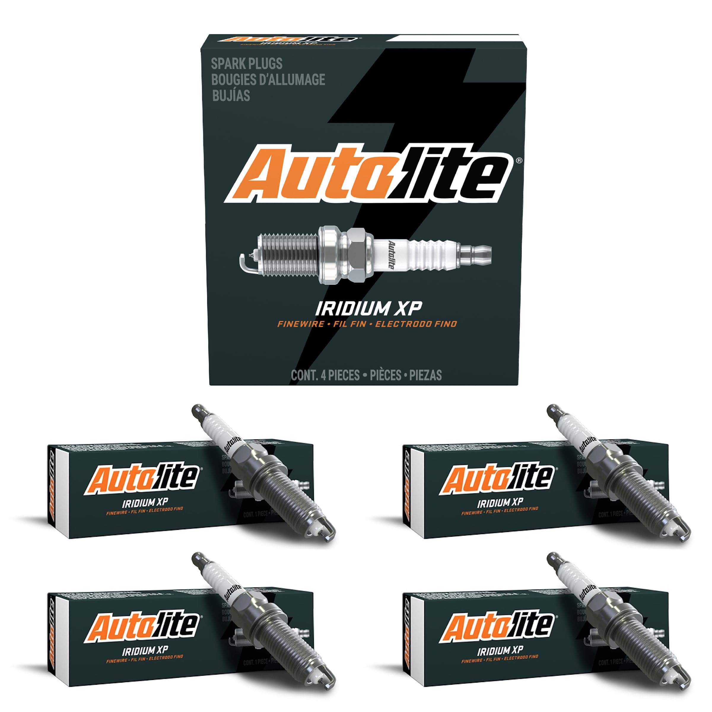 Autolite Iridium XP Automotive Replacement Spark Plugs - XP5682 (4 Pack) - High Performance Spark Plugs for Cars, Trucks & SUVs - Improves Fuel Efficiency & Engine Performance