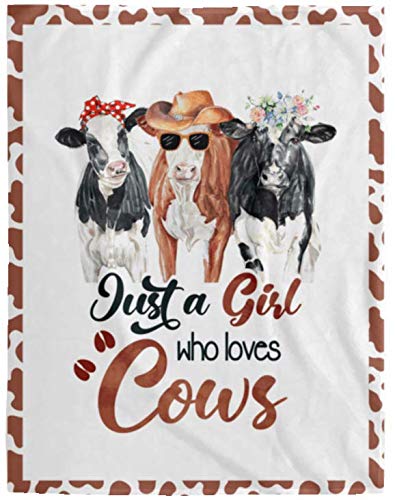 Funny Cow Lover Blanket - Floral 