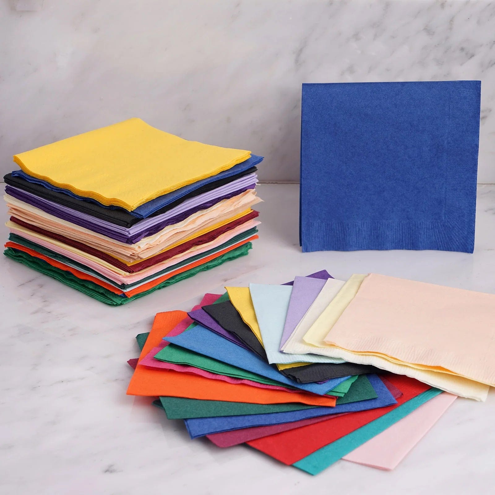 50 Soft 2-Ply Disposable Paper Napkins for Dinner, Cocktail Parties & Events - Premium Quality Tableware for Home, Restaurants & Catering