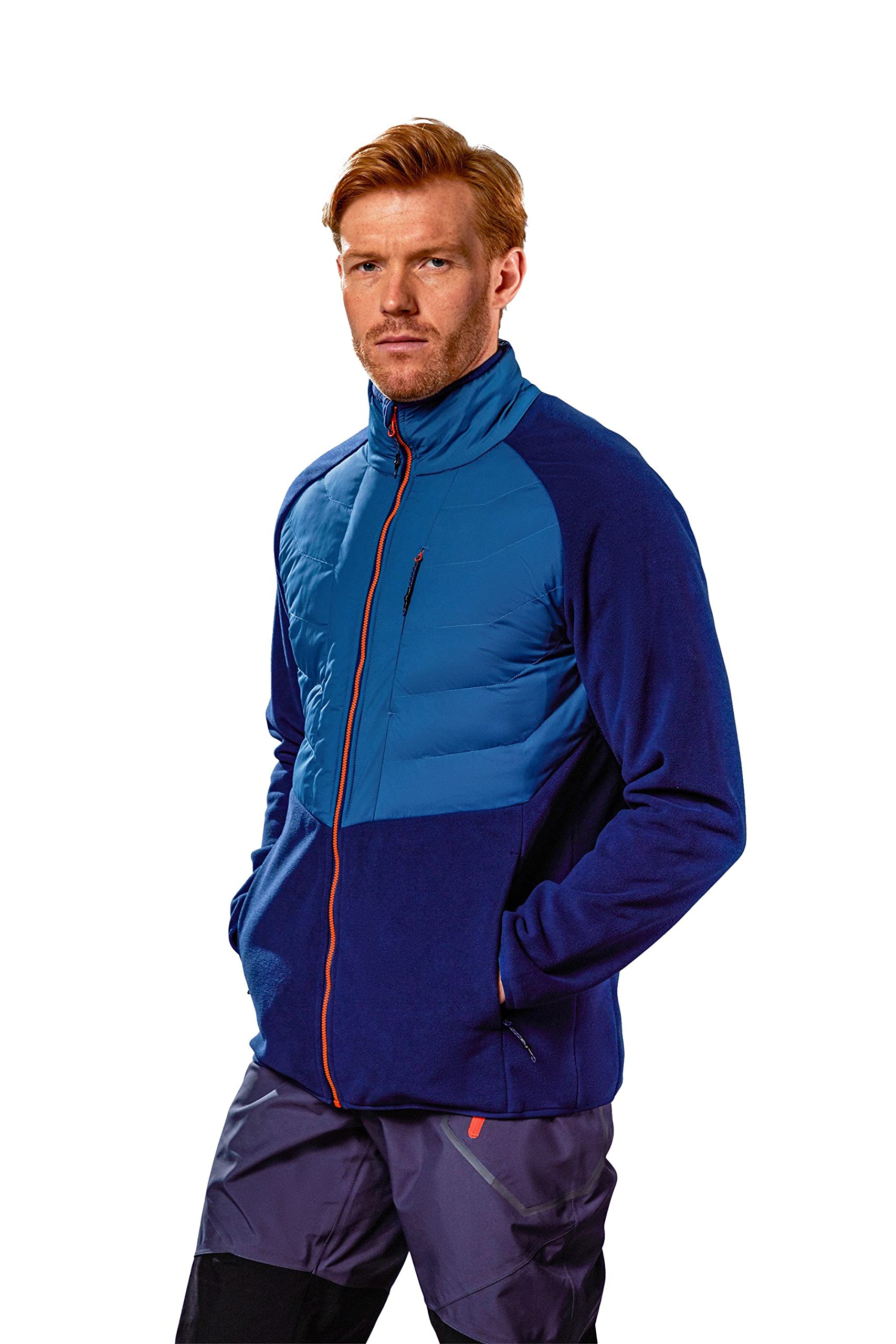 Mountain Warehouse Ultra Men's Padded Fleece Jacket - Windproof, Warm & Lightweight for Hiking, Camping & Outdoor Adventures
