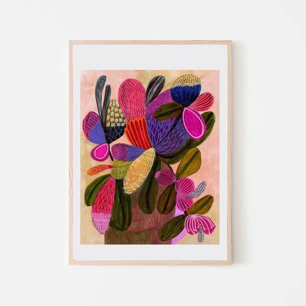 Wild Bunch Modern Still Life Art Print - Contemporary Wall Decor for Living Room, Bedroom & Office - Perfect for Home & Office Decoration