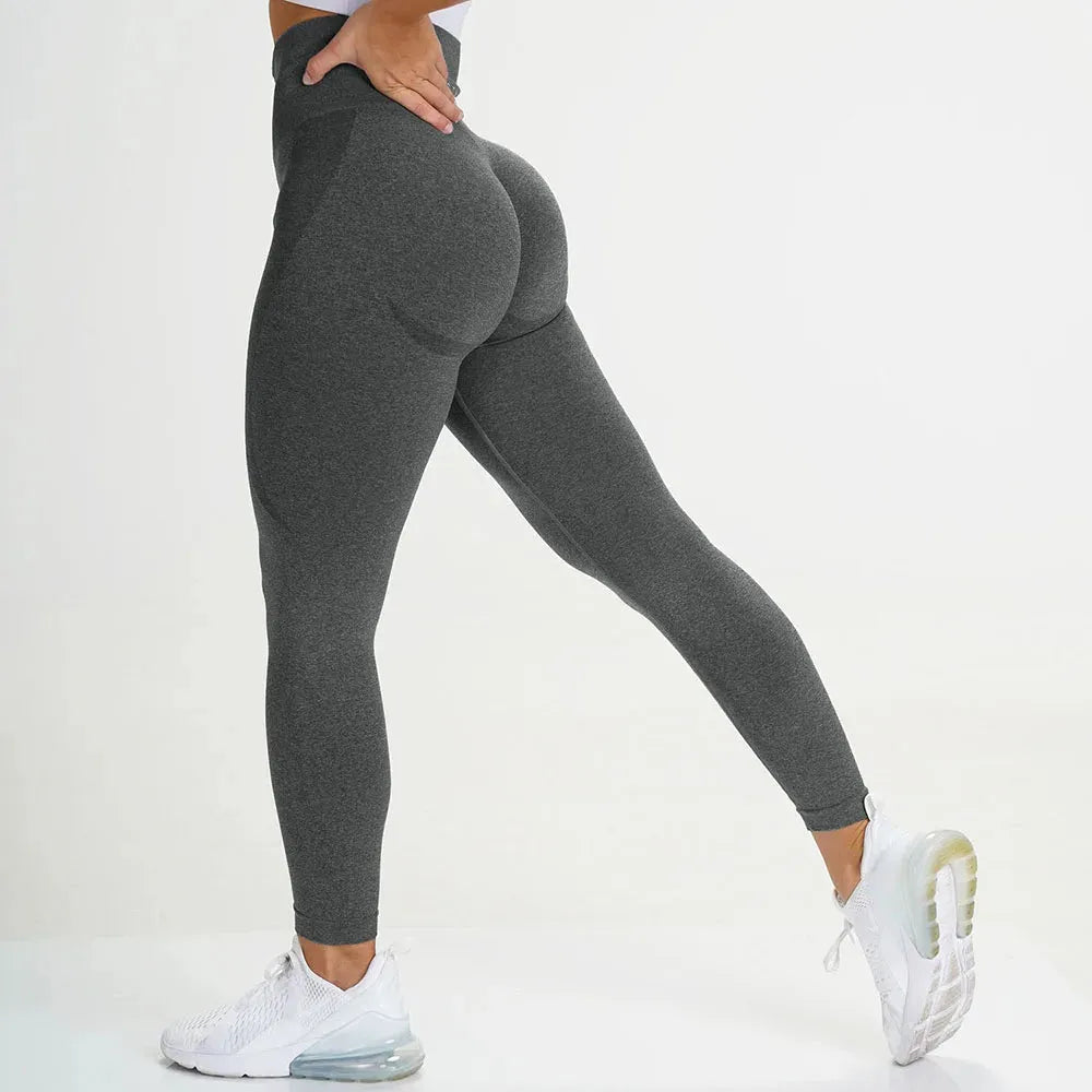 High Waist Seamless Leggings for Women - Push Up Yoga Pants with Elastic Waistband for Running, Gym & Fitness | Comfortable Workout Tights for Yoga, Pilates & Daily Wear