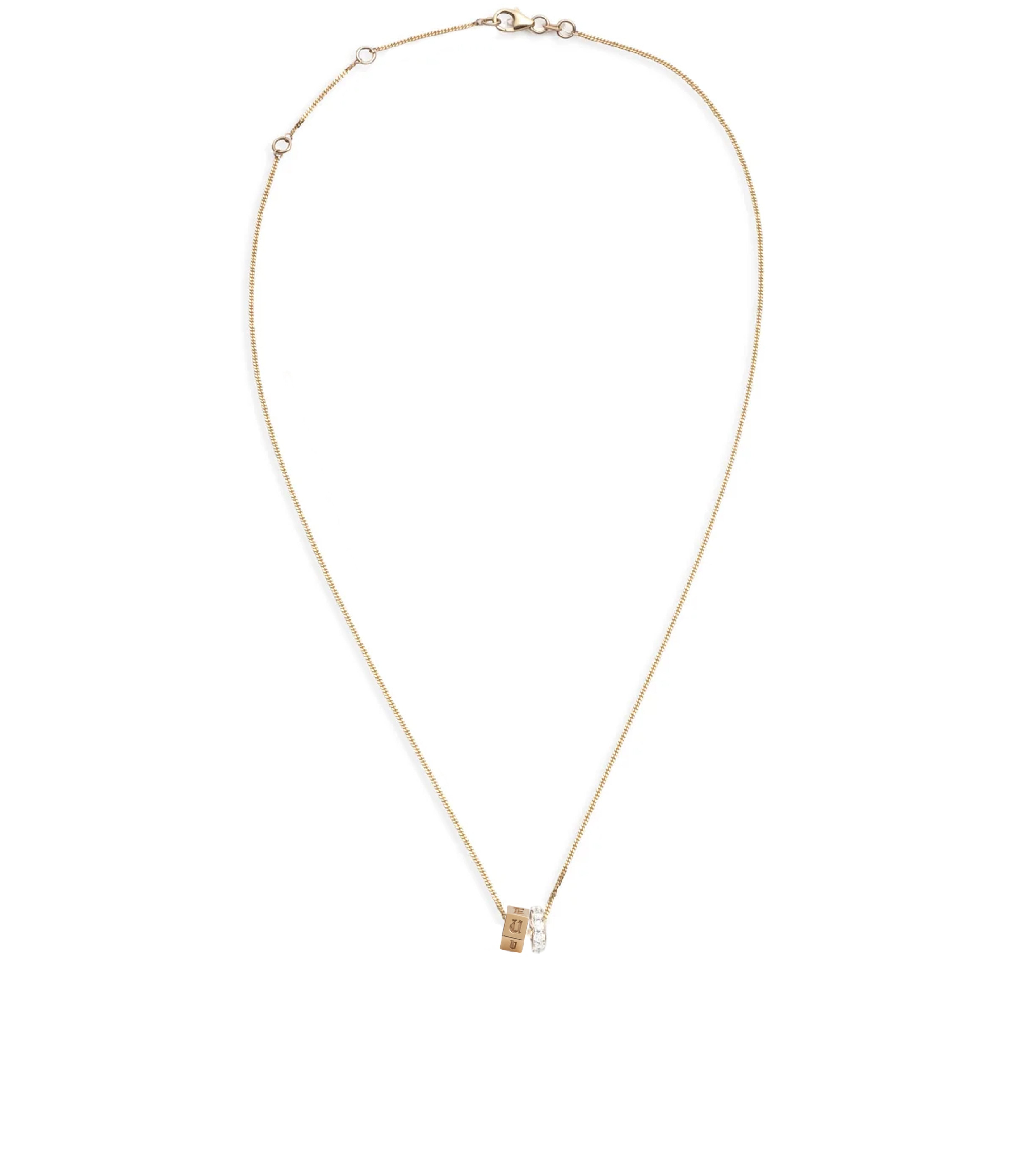 Engravable Pave Heartbeat Diamond Cut Curb Chain Necklace - Perfect for Anniversaries, Valentine's Day & Romantic Gifts
