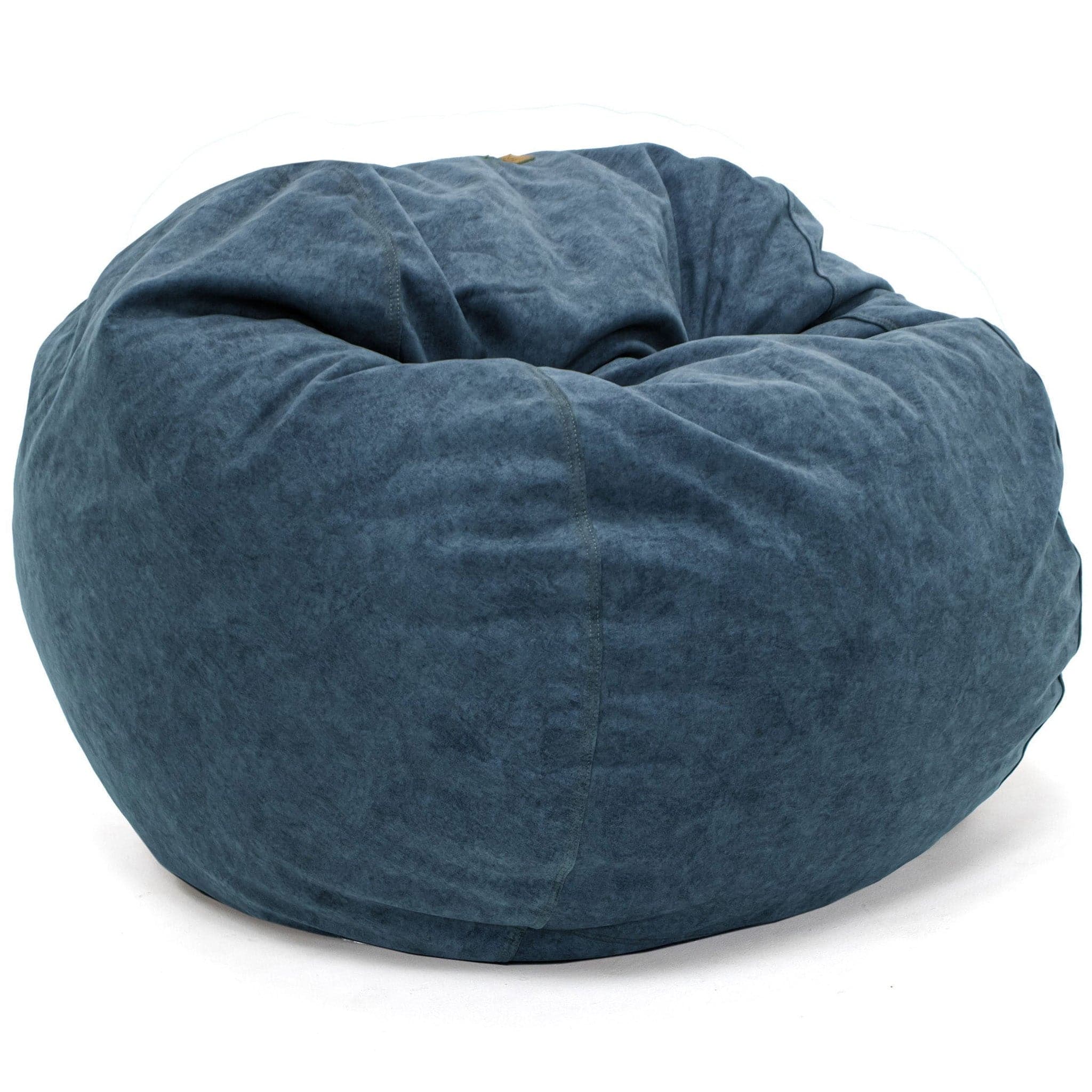 Premium Suede Denim Bean Bag Chair - Ultra Comfortable & Stylish for Living Room, Bedroom, or Game Room Relaxation