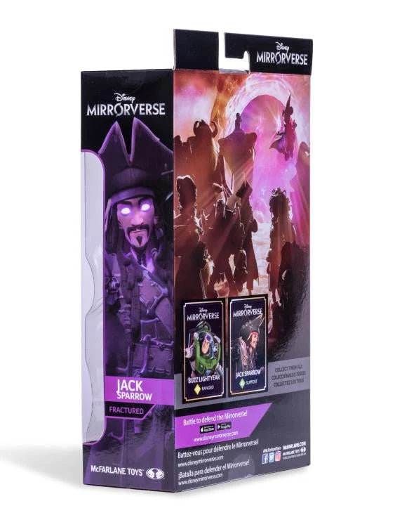 Disney Mirrorverse Jack Sparrow Action Figure - Fractured Gold Label Collectible for Fans & Display
