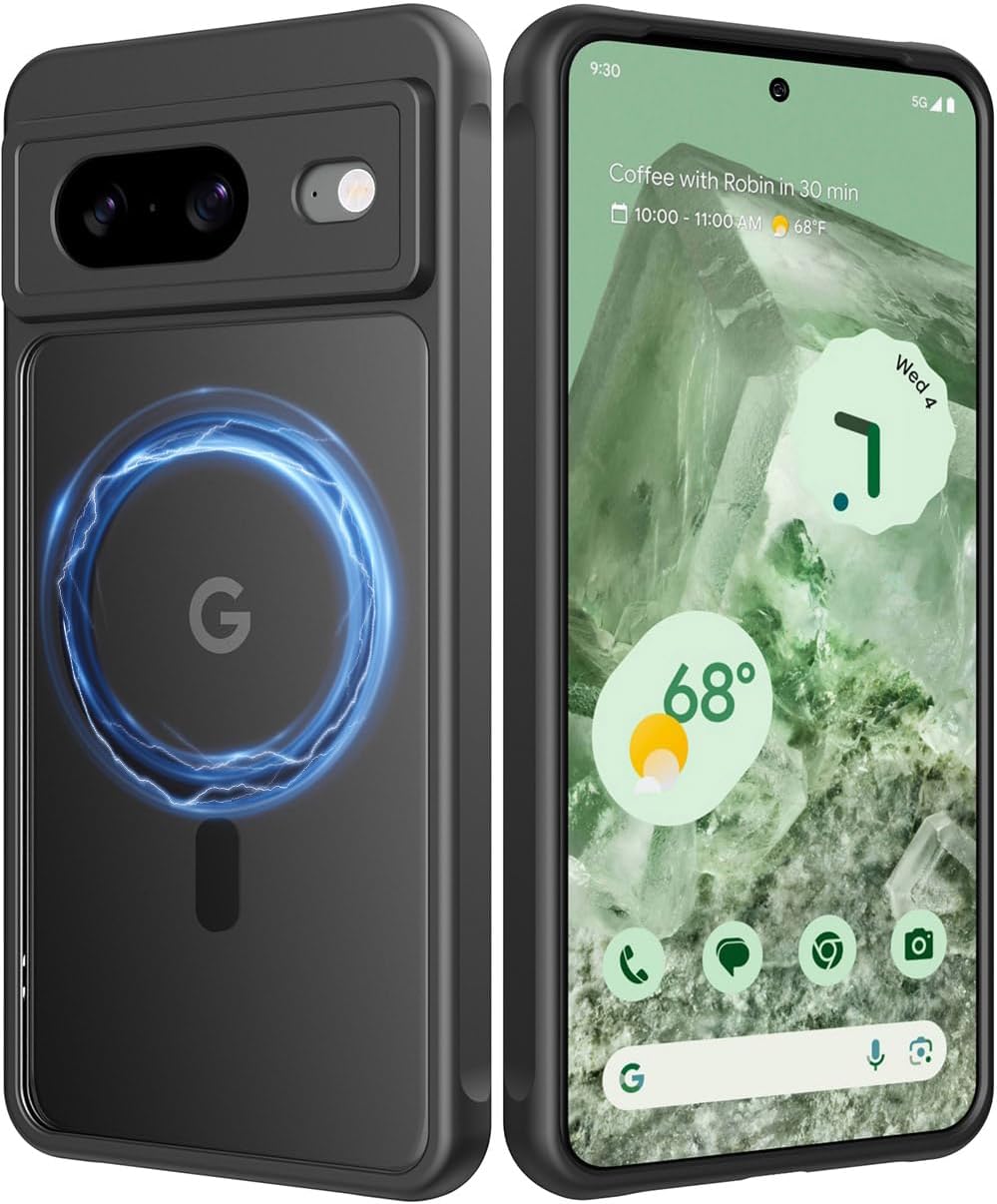 Google Pixel 8 Pro Case - Matte Black Slim Fit Protective Cover | Shockproof & Scratch Resistant | Perfect for Work, Travel & Everyday Use
