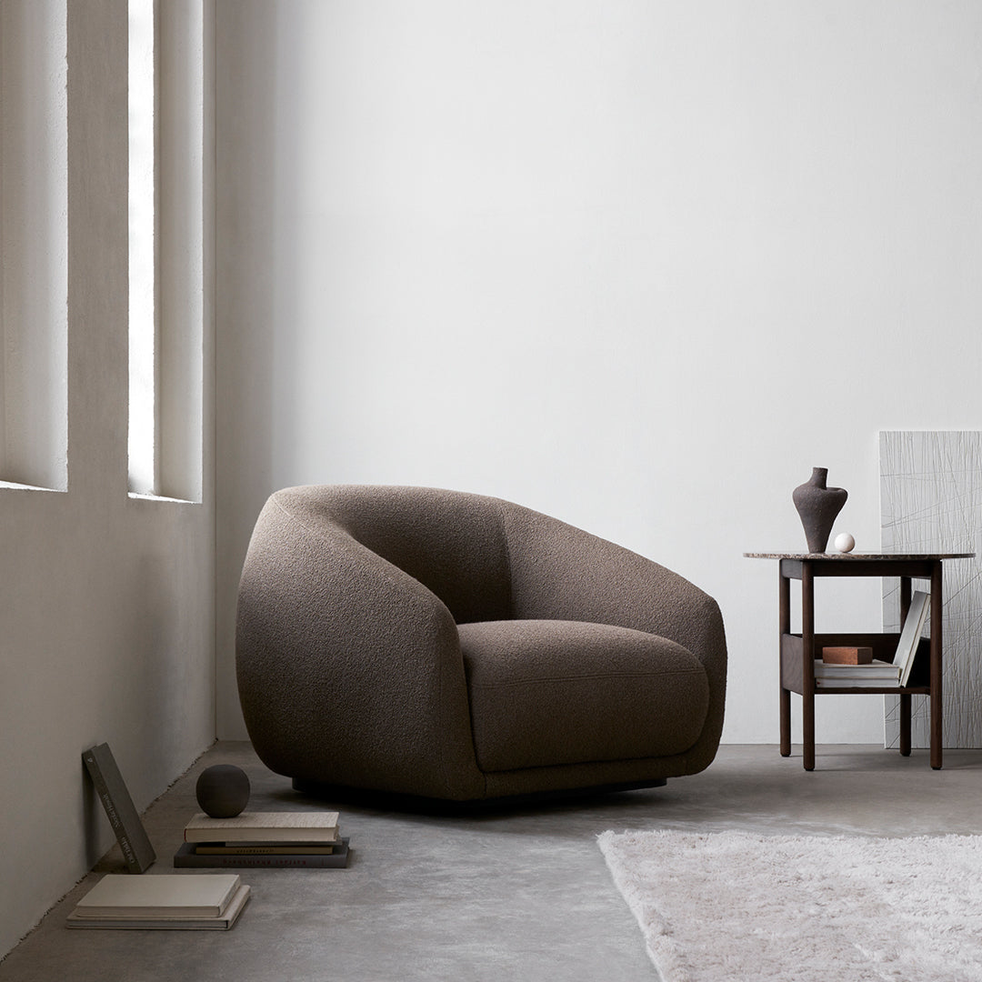 Round Side Table for Living Room - Modern End Table with Storage Shelf - Perfect for Small Spaces, Bedroom, or Patio Decor