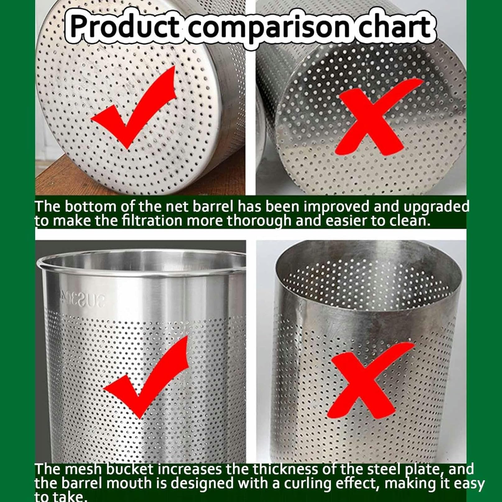 Stainless Steel Hydraulic Fruit Press 12L/22L/36L - Manual Home Cider & Wine Press for Apple, Grape, Berry - Perfect for Homemade Juice, Wine Making, and Craft Brewing - Ideal for Home Brewers, Winemakers, and DIY Enthusiasts