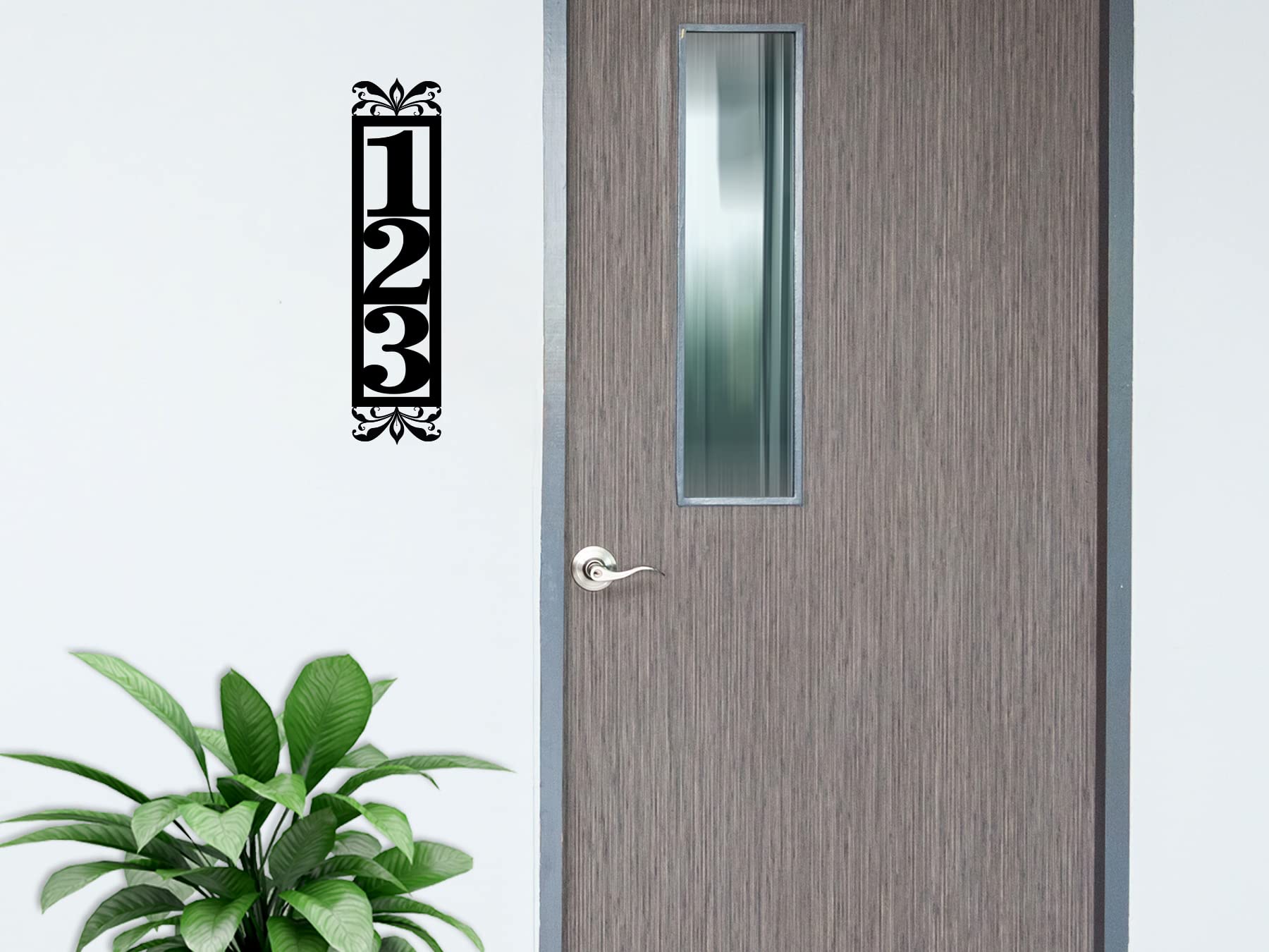 Custom Vertical House Numbers for Outdoor - Personalized Metal Address Plaque | Durable Weatherproof Housewarming Gift for New Home | Perfect for Front Door, Mailbox & Curb Appeal Enhancement