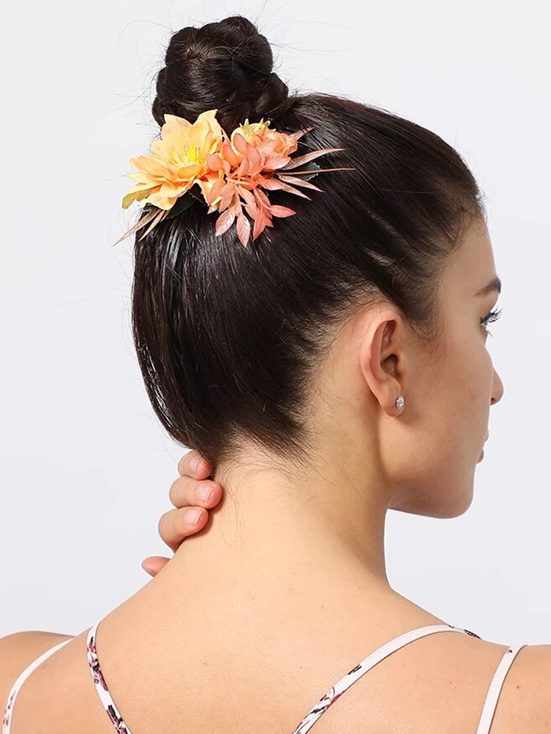 Sonpal Floral Hair Comb Pin for Women - Elegant Bridal Hair Clip, Side Comb, Hair Accessories for Women & Girls | Perfect for Weddings, Parties & Special Occasions