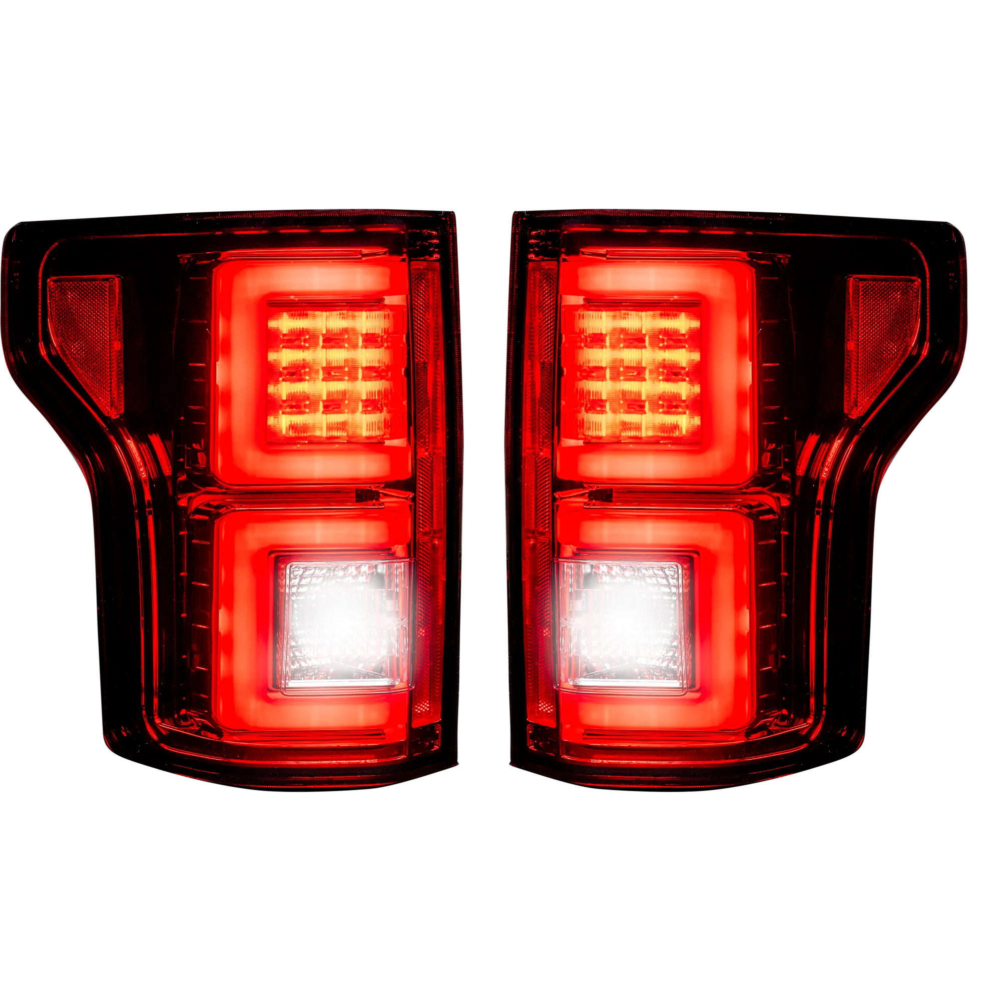 Ford F150 2015-2017 LED Tail Lights - Red - Upgrade Your Truck's Style & Safety for Night Driving