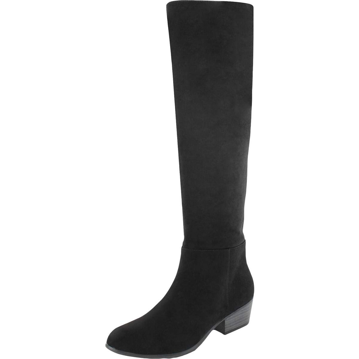 Esprit Women's Treasure Zipper Tall Knee-High Boots - Black Size 9 Medium (B,M) | Stylish Winter Fashion for Office, Party & Casual Outfits
