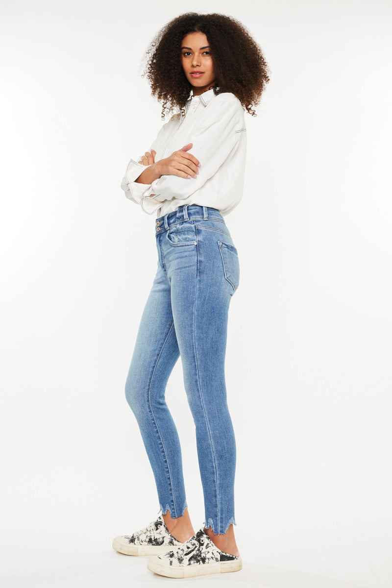Candy High Rise Super Skinny Jeans for Women - Stretchy Denim Pants, Slim Fit, Comfortable & Trendy - Perfect for Casual Outfits, Date Nights & Everyday Wear