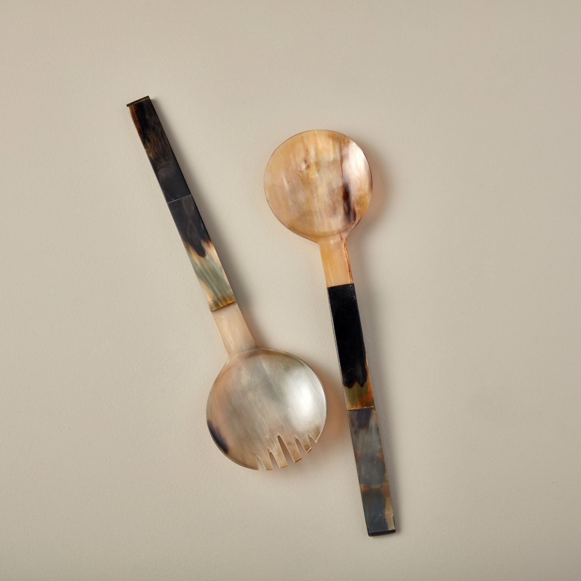 Premium Mixed Horn Serving Set - Extra Large Size for Elegant Dining & Entertaining - Perfect for Dinner Parties, Buffets & Special Occasions
