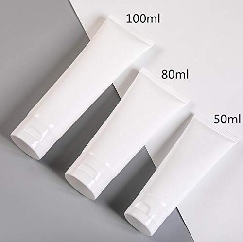 12PCS Refillable Plastic Soft Tubes - 30ml Empty Cosmetic Containers for Travel, Lotion, Lip Balm, Shower Gel & Shampoo | Leak-Proof Sample Bottles for Makeup, Skincare & Toiletries | Perfect for DIY, Travel Kits & Home Organization