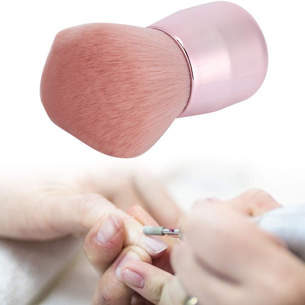 **Professional Nail Dust Brush - Fluffy Cleaning Brush for Gel & Acrylic Nails, Manicure & Nail Art - Dust Remover & Dip Brush for Salon & Home Use**