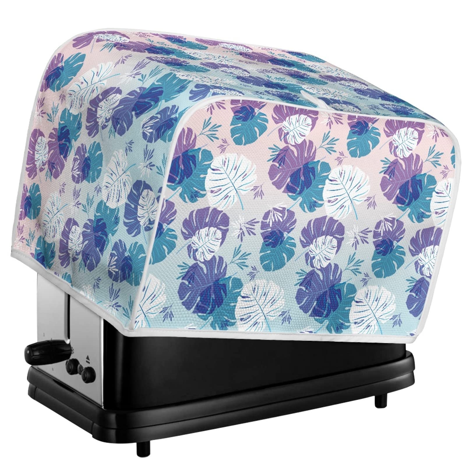 Coldinair Tropical Palm Leaves Print 2 Slice Toaster Cover & Bread Maker Cover - Dustproof Small Kitchen Appliance Protector for Toasters & Bread Machines - Perfect for Kitchen Countertop Protection & Fingerprint Prevention