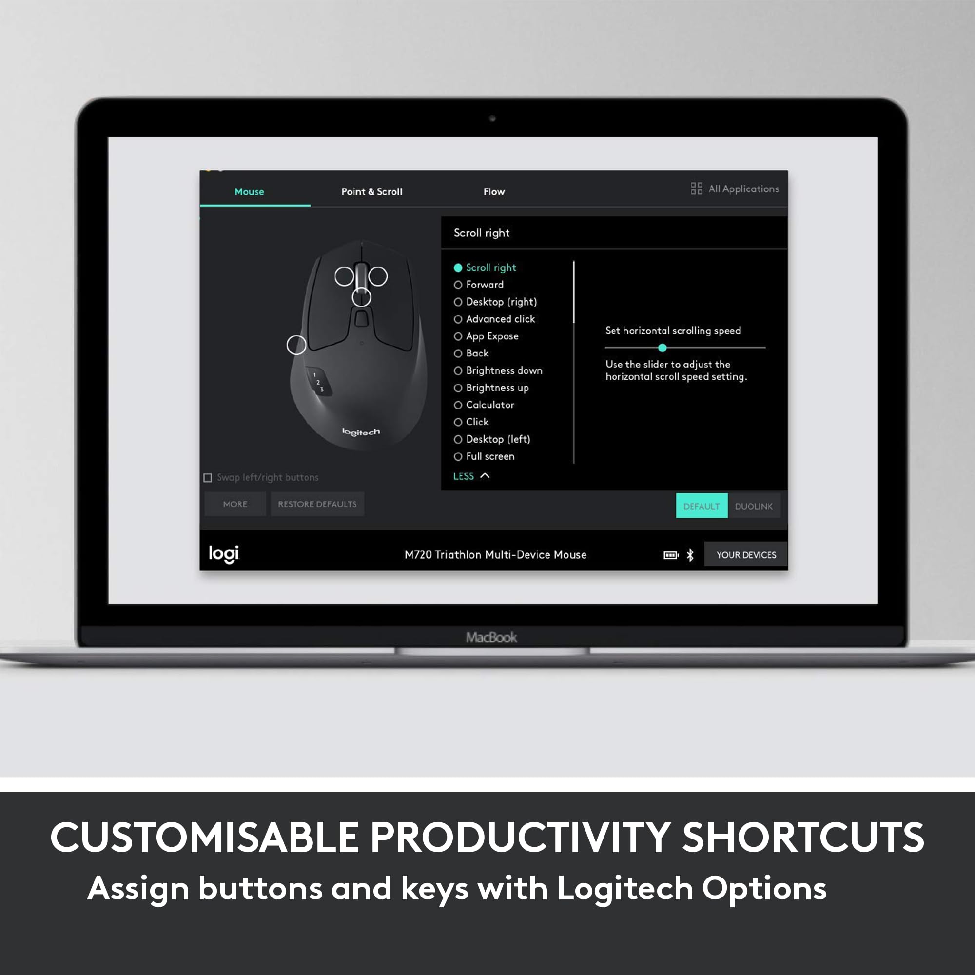 Logitech MK850 Wireless Keyboard and Mouse Combo - Ergonomic Full-Size Keyboard with 2.4GHz USB Receiver for PC/Mac - Perfect for Office Work, Gaming & Home Computing