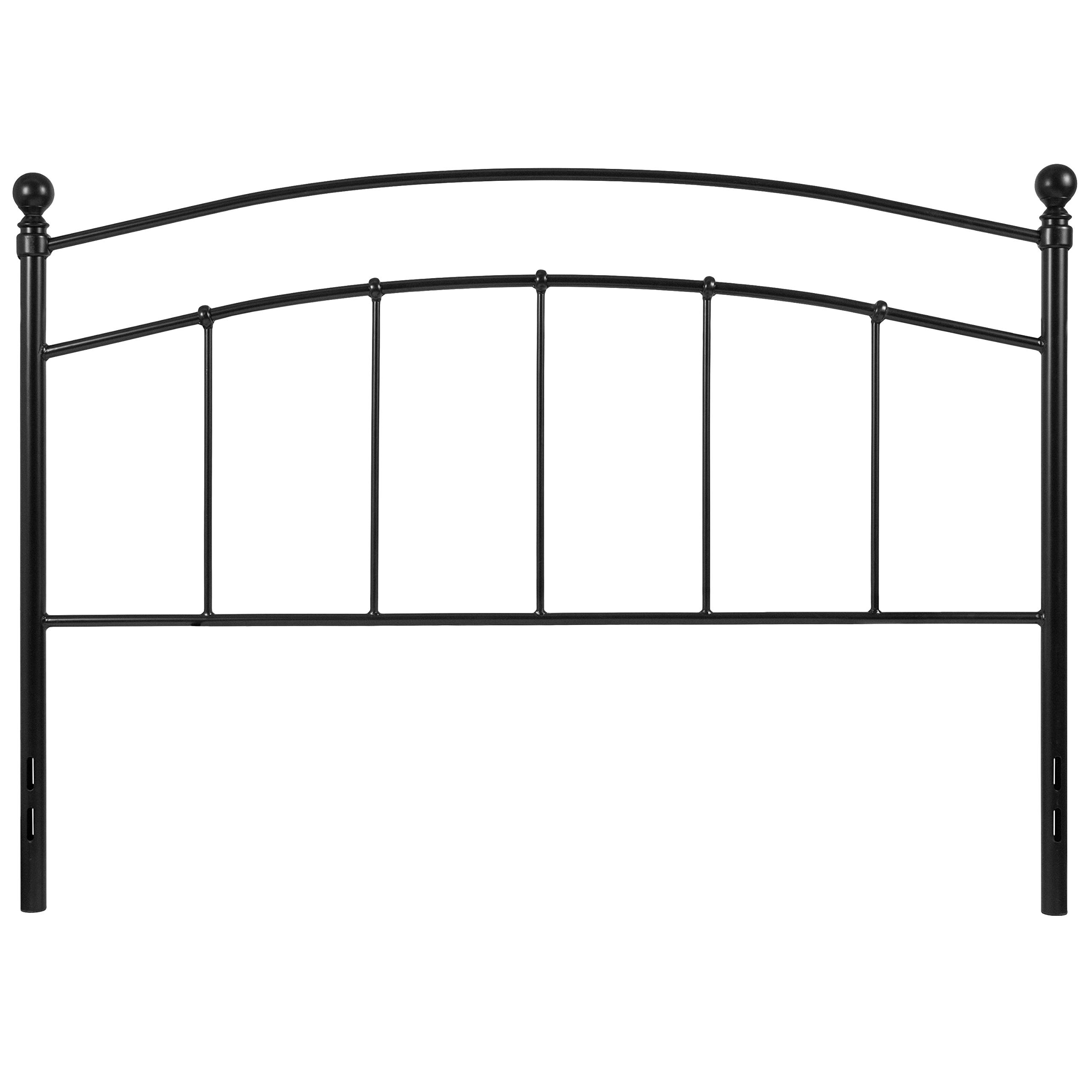 MFO Stanford Collection Decorative Black Metal Queen Size Headboard - Elegant Bedroom Furniture for Modern Home Decor | Perfect for Master Bedroom, Guest Room & Apartment