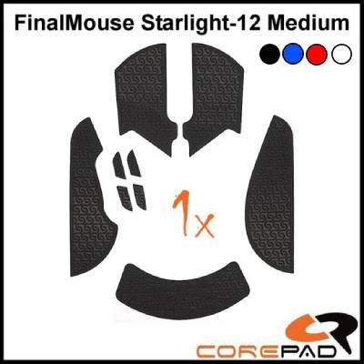 Corepad Soft Grips for Finalmouse Starlight 12 Medium - Non-Slip Mouse Grip Tape for Gaming, Esports & PC Use - Enhanced Control & Comfort for FPS, MOBA & Office Work