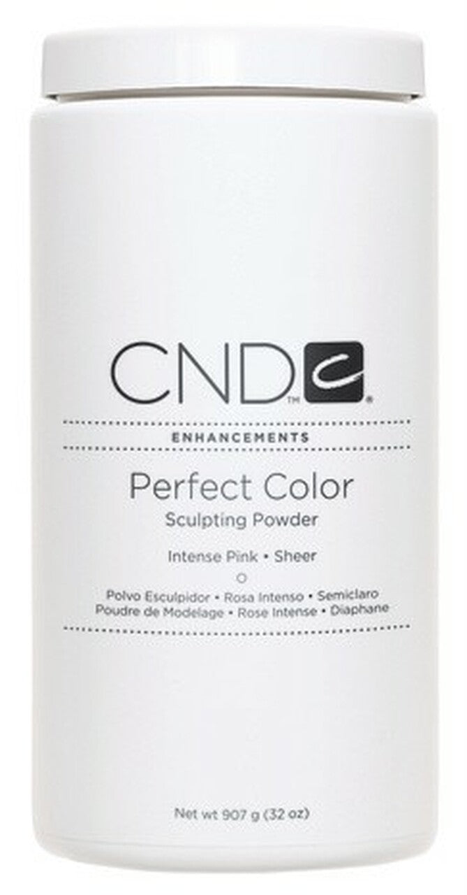 CND Enhancements Perfect Color Sculpting Powders - Intense Pink Sheer Nail Polish for Professional Salon & DIY Manicure at Home