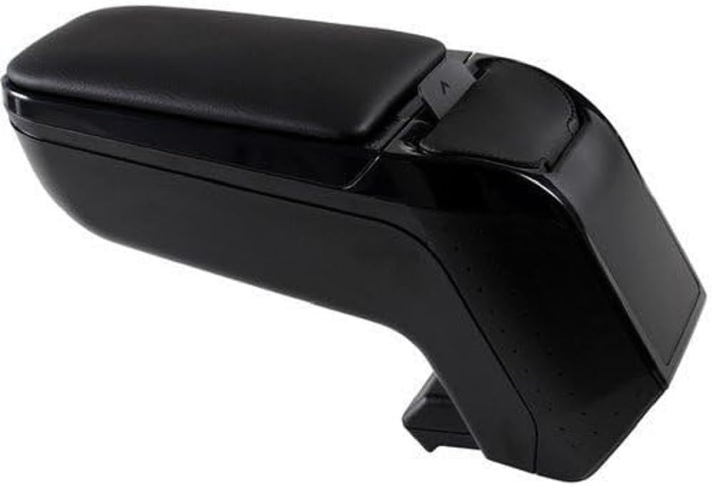 Black Foldable Armrest with Storage Compartment for Fiat Tipo (2016-2023) - 2 Pack Car Seat Armster | Perfect for Long Drives & Road Trips