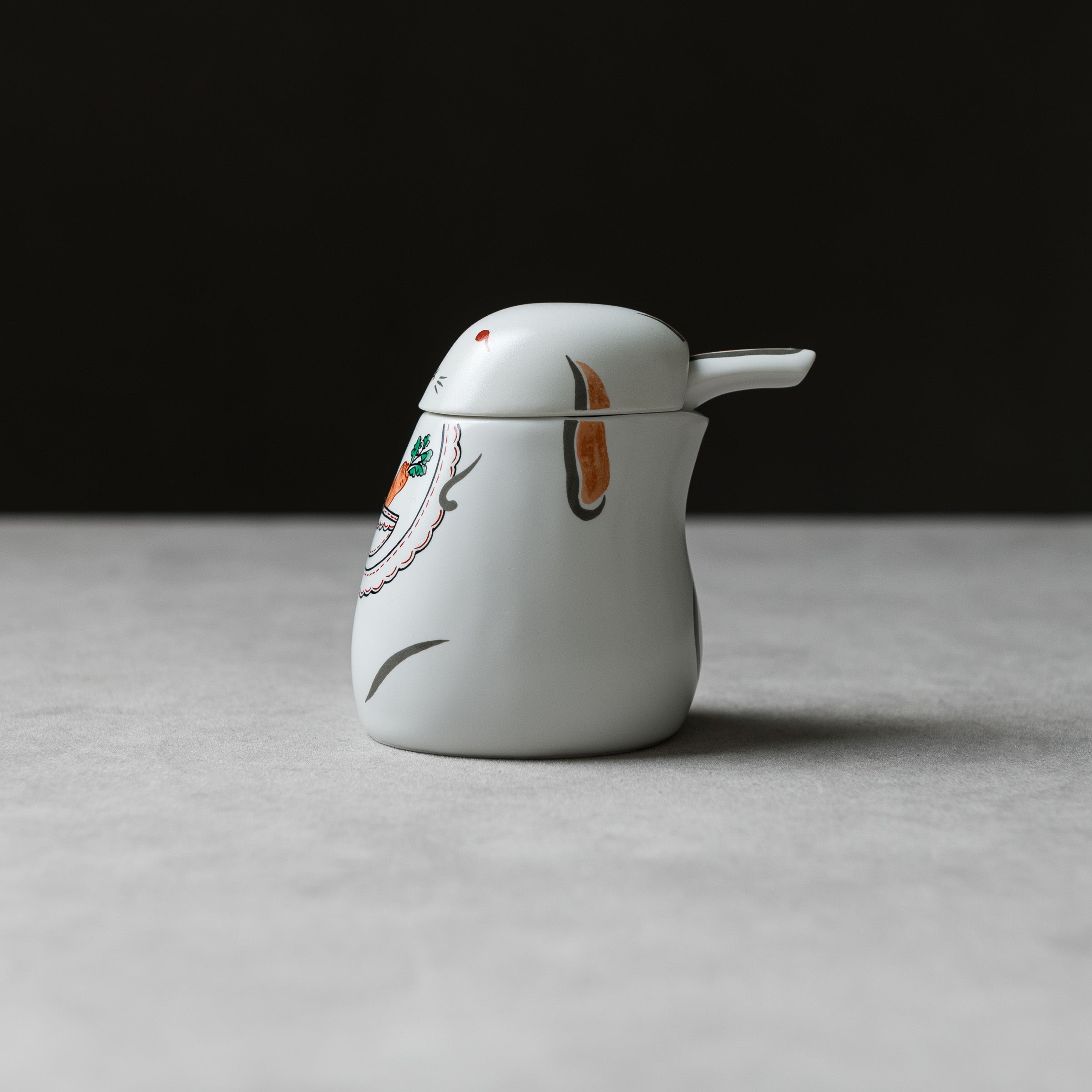 Japanese Arita Ware Rabbit Soy Sauce Dispenser - Ceramic Soy Sauce Bottle with Cute Rabbit Design, 3 Size Options - Perfect for Sushi, Ramen & Asian Cuisine