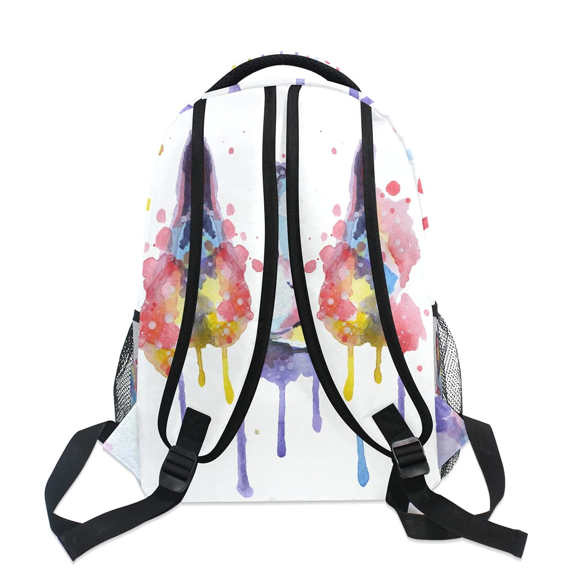 ALAZA Cute Cat Backpack for Girls & Boys - Rainbow Tie Dye School Bookbag for Elementary Teens, Lightweight Laptop Daypack for Travel & College - Perfect for School, Work & Outdoor Adventures