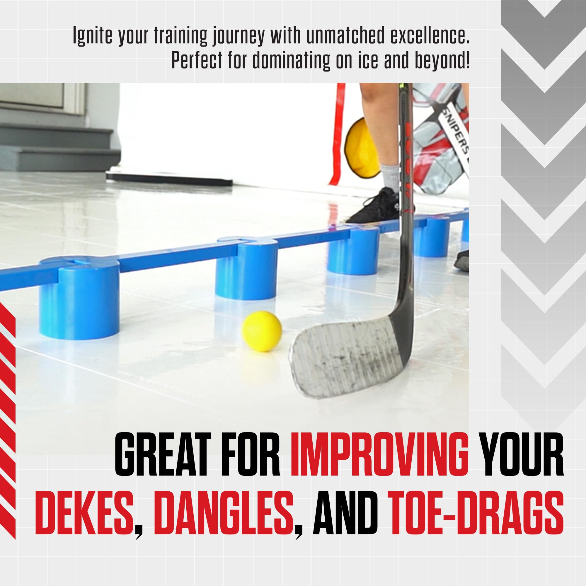 Snipers Edge Hockey Stickhandling Balls - Professional Ice Hockey Training Balls with Carry Bag - Improve Puck Control & Stick Skills On/Off Ice - Perfect for Home, Rink & Backyard Practice