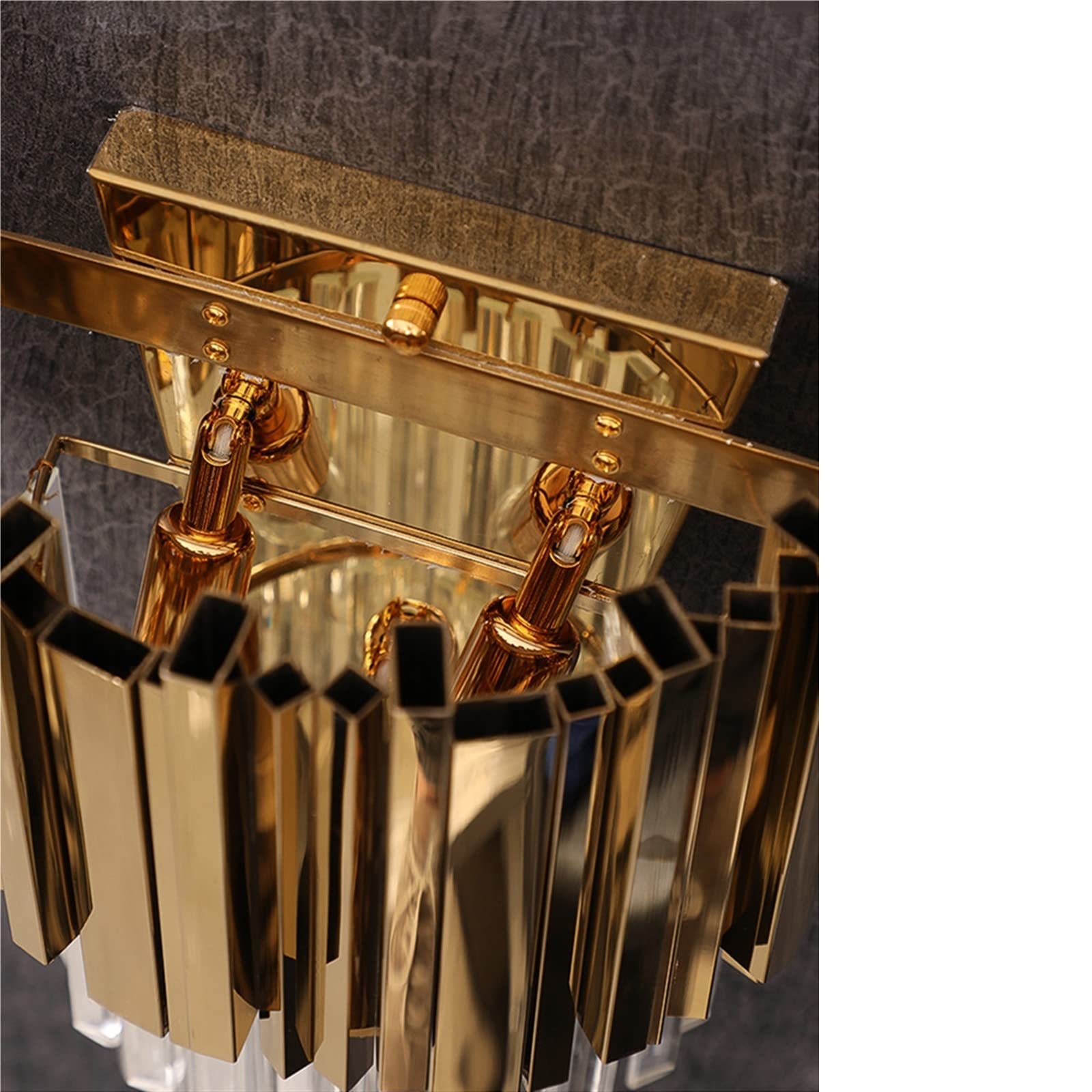 Gold Crystal Wall Lamps - Modern LED Wall Sconce Lighting Fixtures for Bedroom, Living Room, Study | Elegant Home Decor & Ambient Lighting Solution