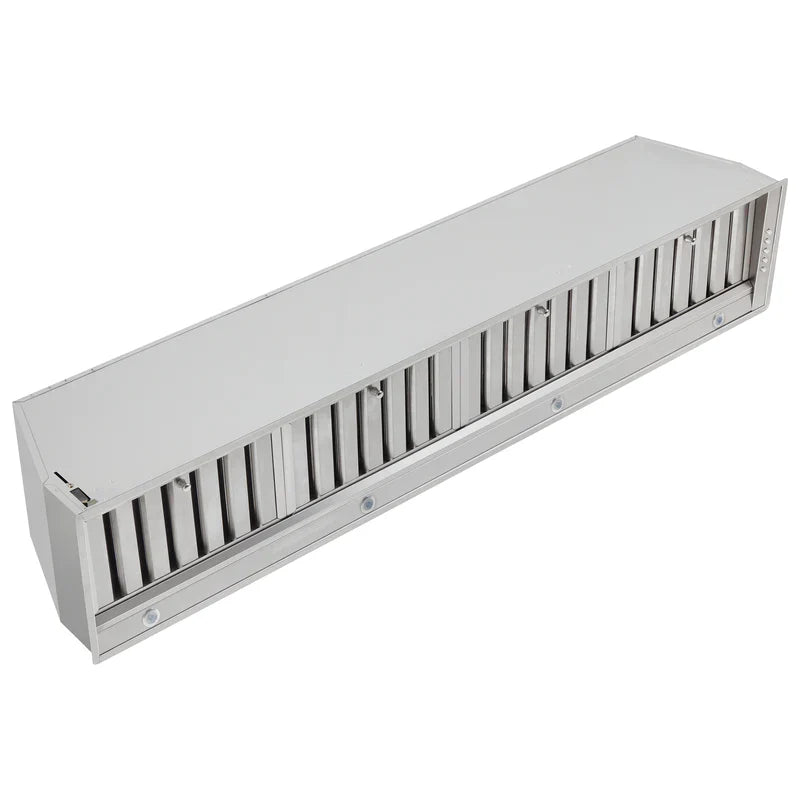 Forno Frassanito 60 Inch Stainless Steel Recessed Range Hood Insert with 900 CFM Powerful Motor & Baffle Filters - FRHRE5346 60 - Perfect for Modern Kitchens & Professional Cooking Spaces