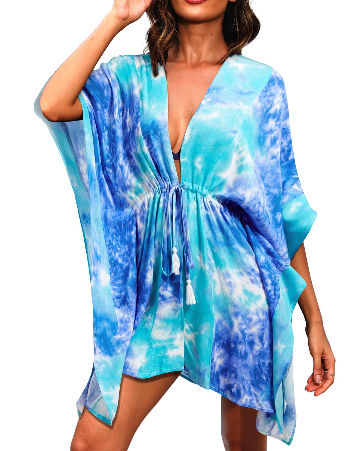 Aqua Eve Kimonos for Women - Lightweight Summer Swim Cover Up, Casual Beachwear, Boho Chic Loungewear | Perfect for Poolside, Beach Vacations & Resort Wear