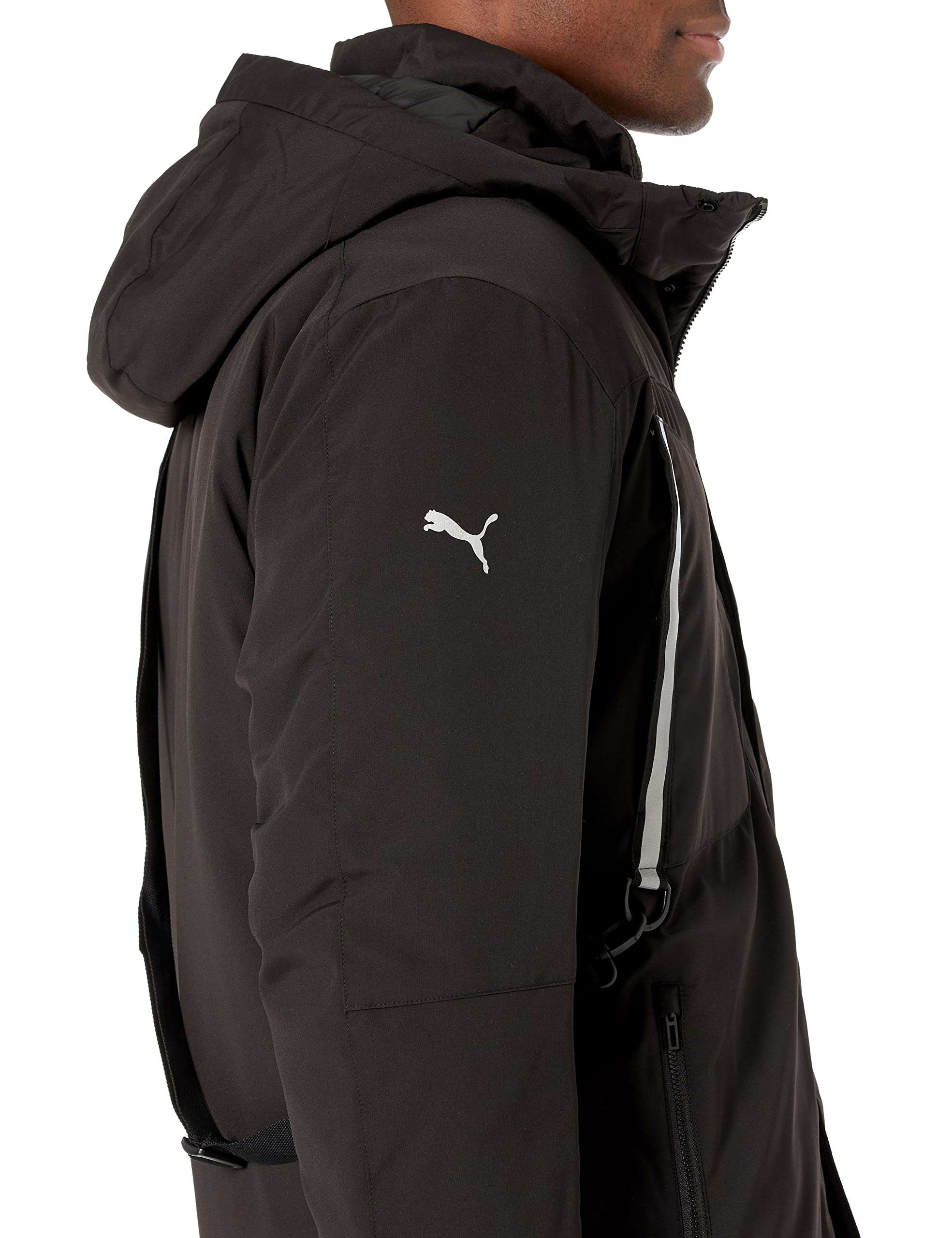 PUMA Men's BMW MMS Padded Jacket - Black, XX-Large Size | Windproof Winter Coat for Outdoor Sports & Casual Wear