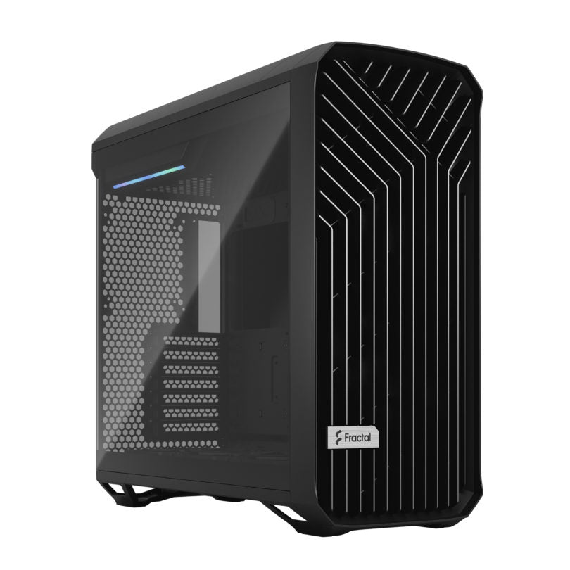 Fractal Design Torrent TG ATX Mid Tower PC Case - Tempered Glass Side Panel (Light Tint) for High Airflow Gaming & Workstation Builds - Perfect for RGB Showcase & High-Performance Cooling