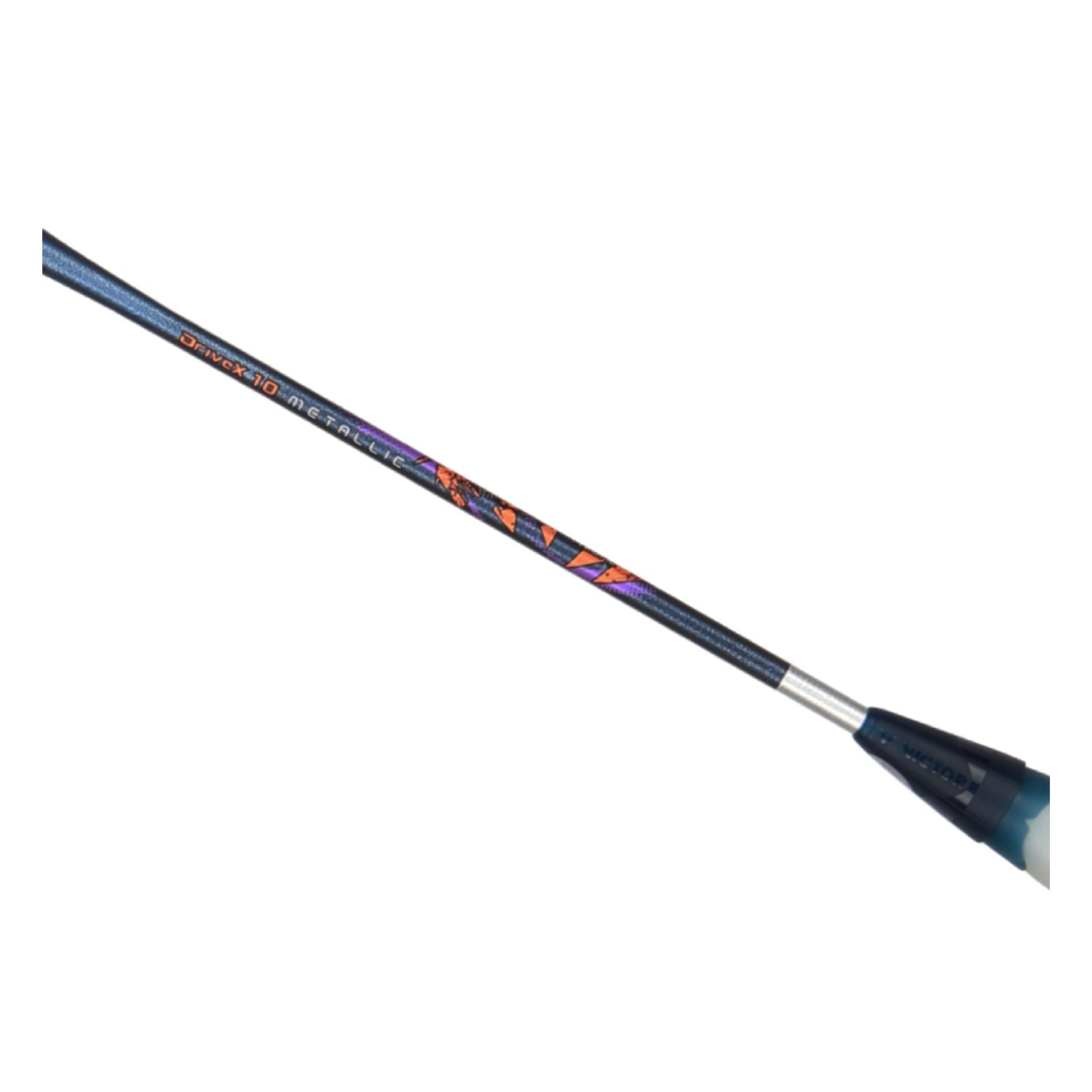 Victor DriveX 10 Metallic B Unstrung Badminton Racket - Limoges Blue | Professional Badminton Equipment for Training & Competitive Play